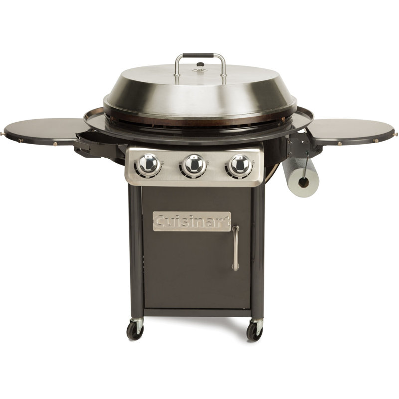 Cuisinart Deluxe Outdoor 3Burner Propane Grill with Side Shelves & Reviews